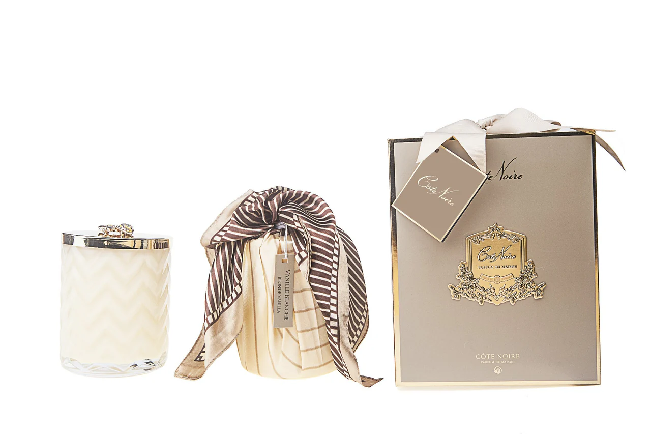 Herringbone Candle Set Blonde Vanilla 600 gr