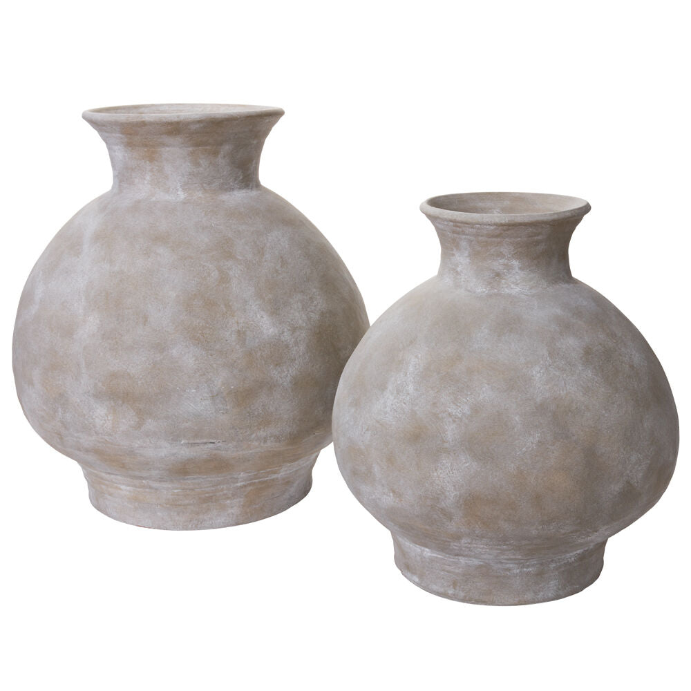 Medersa Vase Grey 18"x 19.25¨