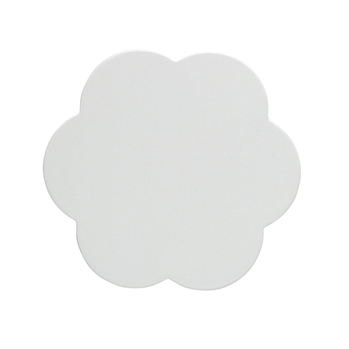 Posavasos Festoneados – Blanco, Set de 4