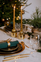 Les Exclusives Candle Holder Twins Aurum