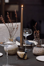 Candle Holder Twins Stones Lazuli