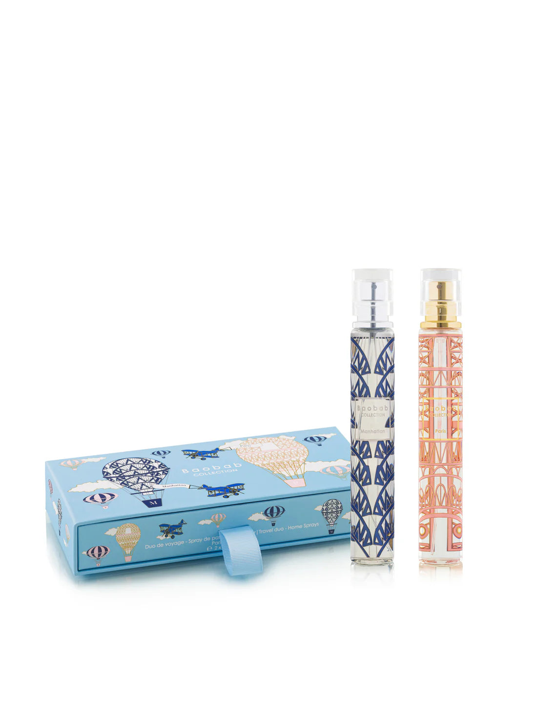 Travel Duo Home Sprays Paris & Manhattan 2x44 Ml