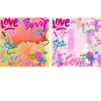 Love Graffiti Double-Sided Mahjong Mat