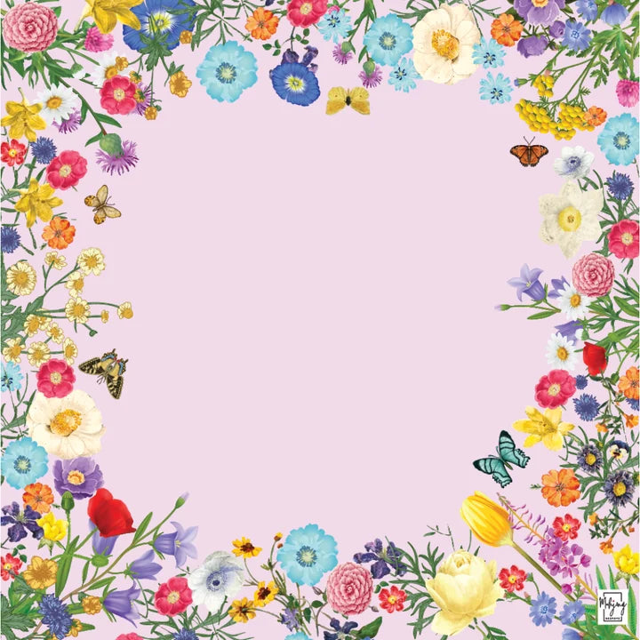 Tapete de Mahjong Preppy Pink Garden