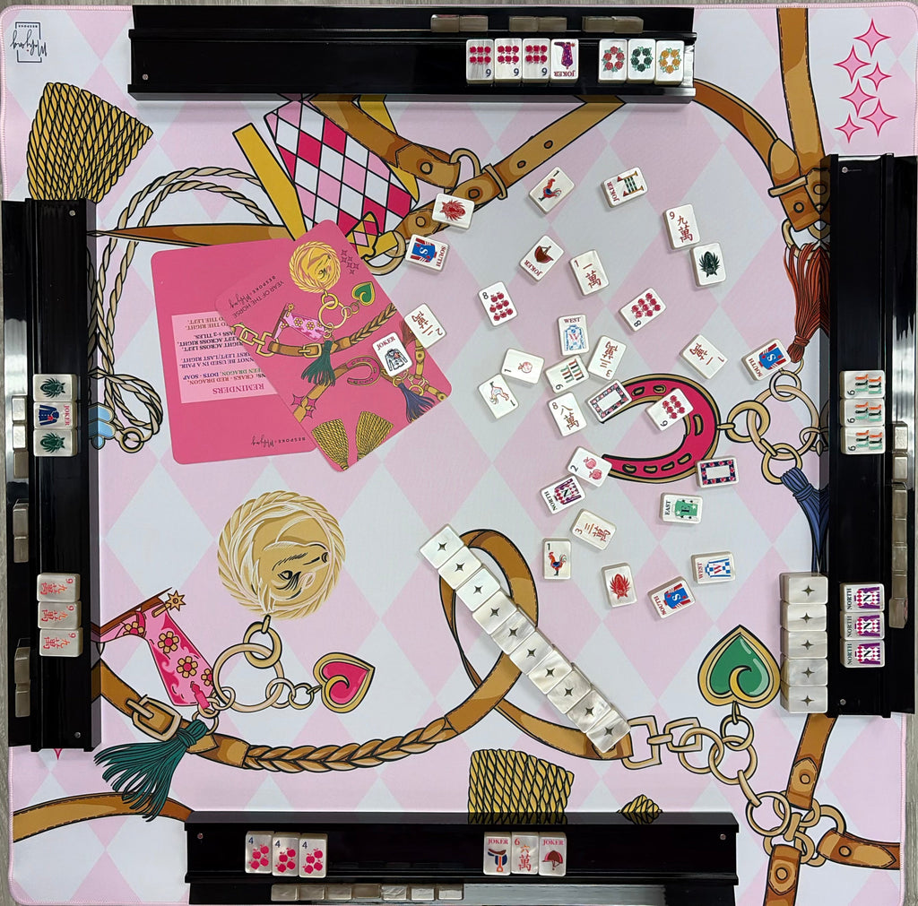 Tapete de Mahjong Doble Cara Year of the Horse – Harlequin