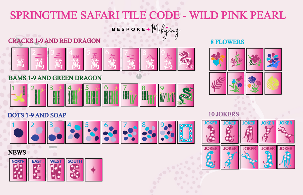Juego de Mahjong Springtime Safari – Wild Pink