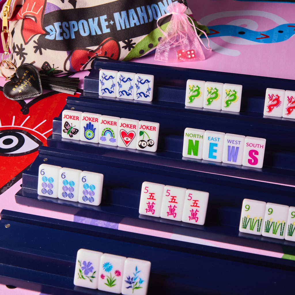 Juego de Mahjong Lucky Charms – Blanco Brillante