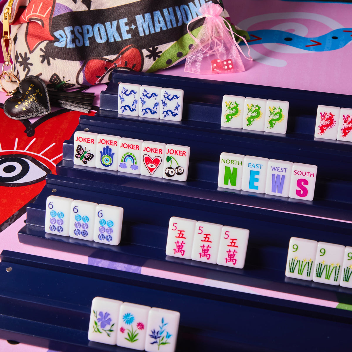 Lucky Charms Mahjong Set – Bright White