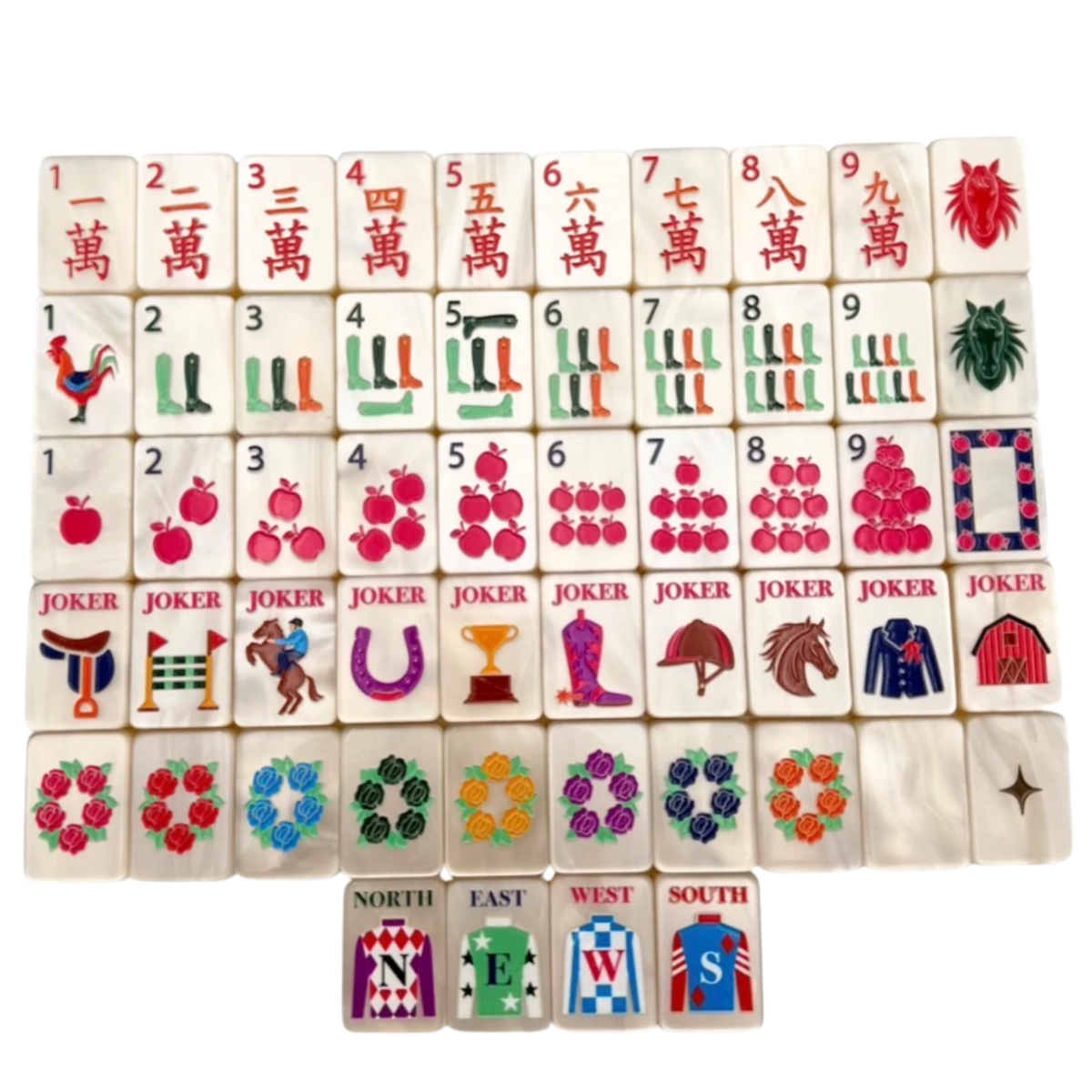 Year of the Horse Mahjong Set – Pearl Cream