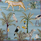 Tapete de Mahjong Doble Cara Bespoke x Dhonk Jungle – Rosa y Turquesa