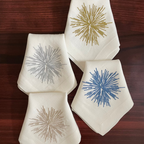 Starburst Napkins Silver 22x22