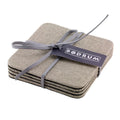 Presto Oatmeal Sq Coast Sets Of 4 Beige 4x4