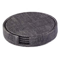 Luster Smoke Boxed Coaster Round 4.25"