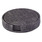 Luster Smoke Boxed Coaster Round 4.25"