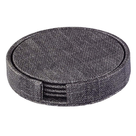 Luster Smoke Boxed Coaster Round 4.25"