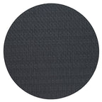 Wicker Circular Mat-black 15"