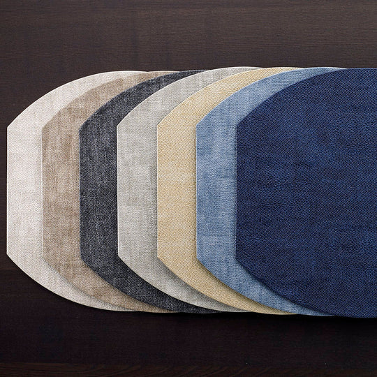 New Luster Reversible Birch/black Elliptical 16" X 16"