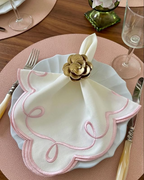 Napkin Rings Camellia Gold 2.5" X 2.5" X 2"