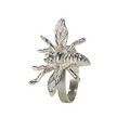Napkin Rings Bee Silver 1.5" Diameter