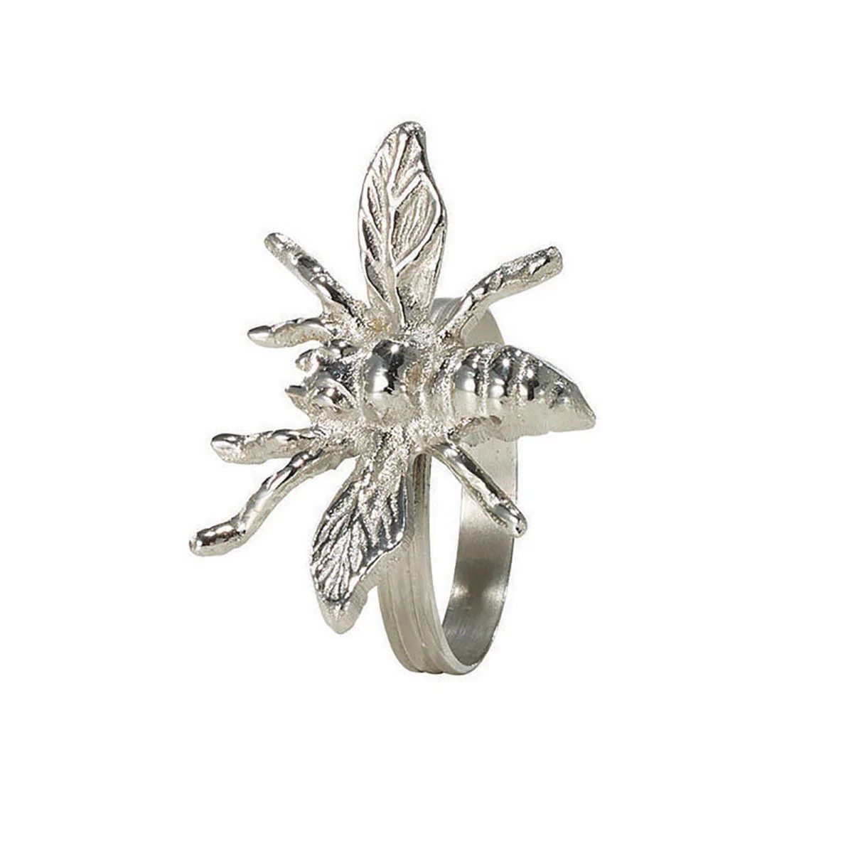 Napkin Rings Bee Silver 1.5" Diameter