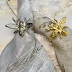 Napkin Rings Bee Silver 1.5" Diameter