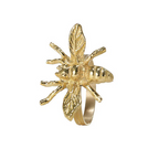 Napkin Rings Bee Gold 1.5" Diameter