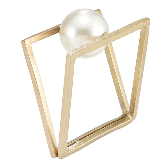 Napkin Rings Floating Pearl 2" X 2"