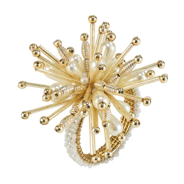 Napkin Rings Metropolitan Pearl 1.5" Diameter