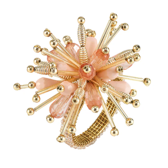 Napkin Rings Metropolitan Rose 1.5" Diameter