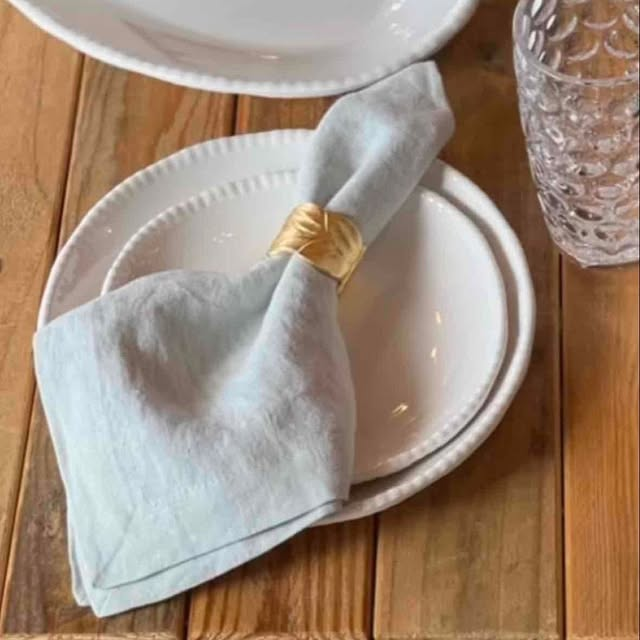 Napkin Rings Laurel Leaf 2" X 2"