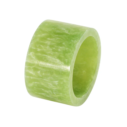 Napkin Rings Marbled Band Green 1.5" Diameter