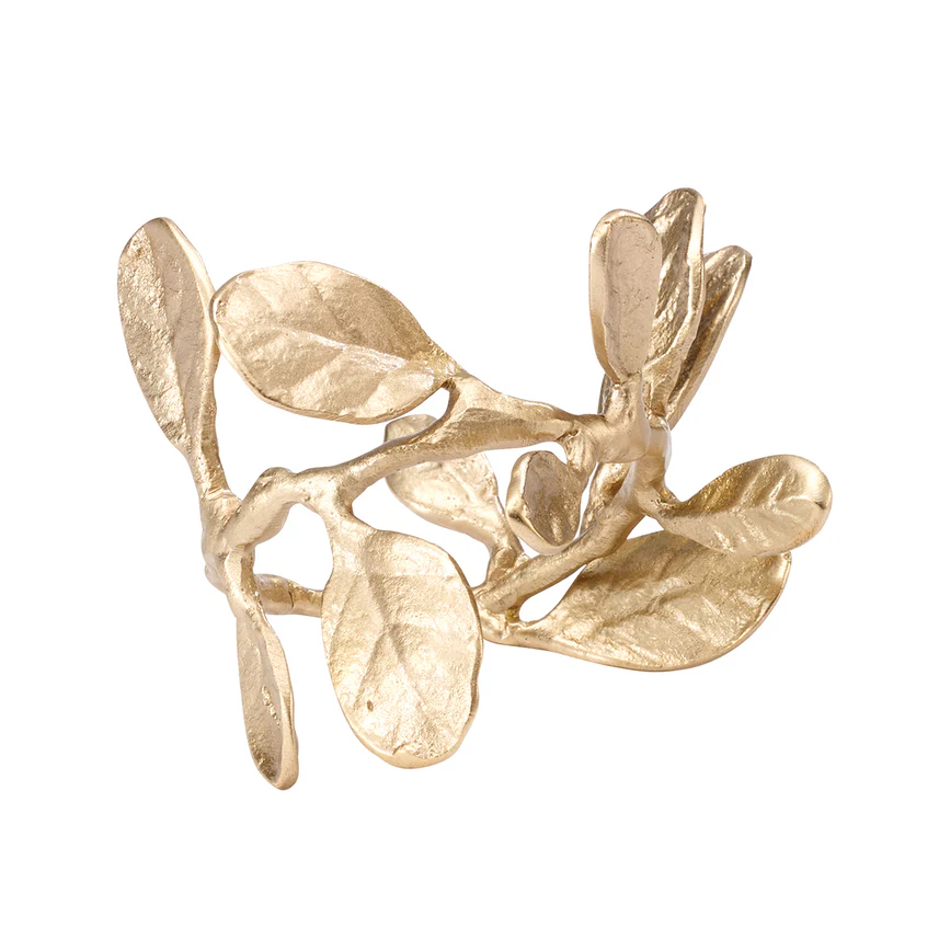 Napkin Ring Laurel Crown Gold 1.5" Diameter