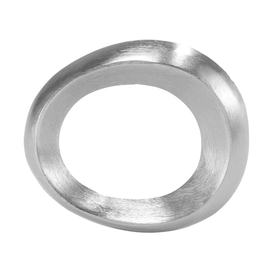 Napkin Ring Oviform Silver 2.5" X 2.5" X 0.5"