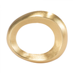 Napkin Ring Oviform Gold 2.5" X 2.5" X 0.5"