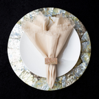 Napkin Ring Cracked Shell Pearl 1.5" Diameter