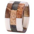 Napkin Ring Patched Wood 1.5" Diameter