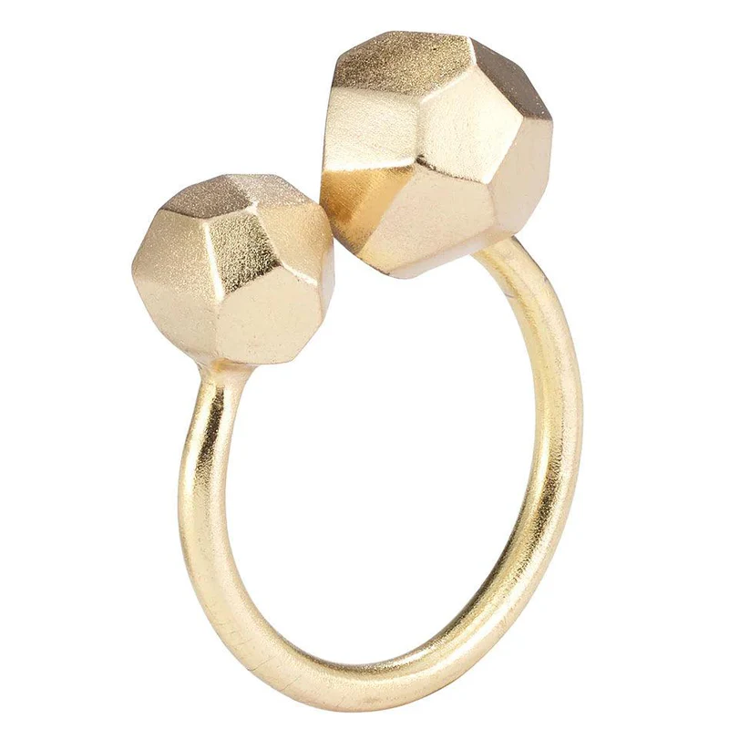Napkin Ring Orbit Gold 15" Diameter