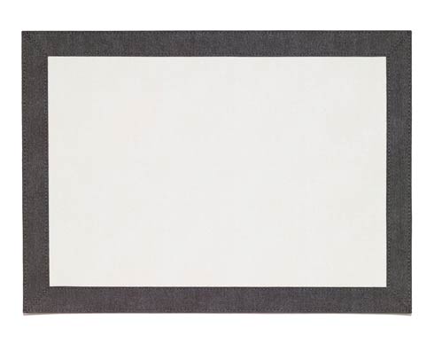 Bordino Charcoal Rectangle 13x18