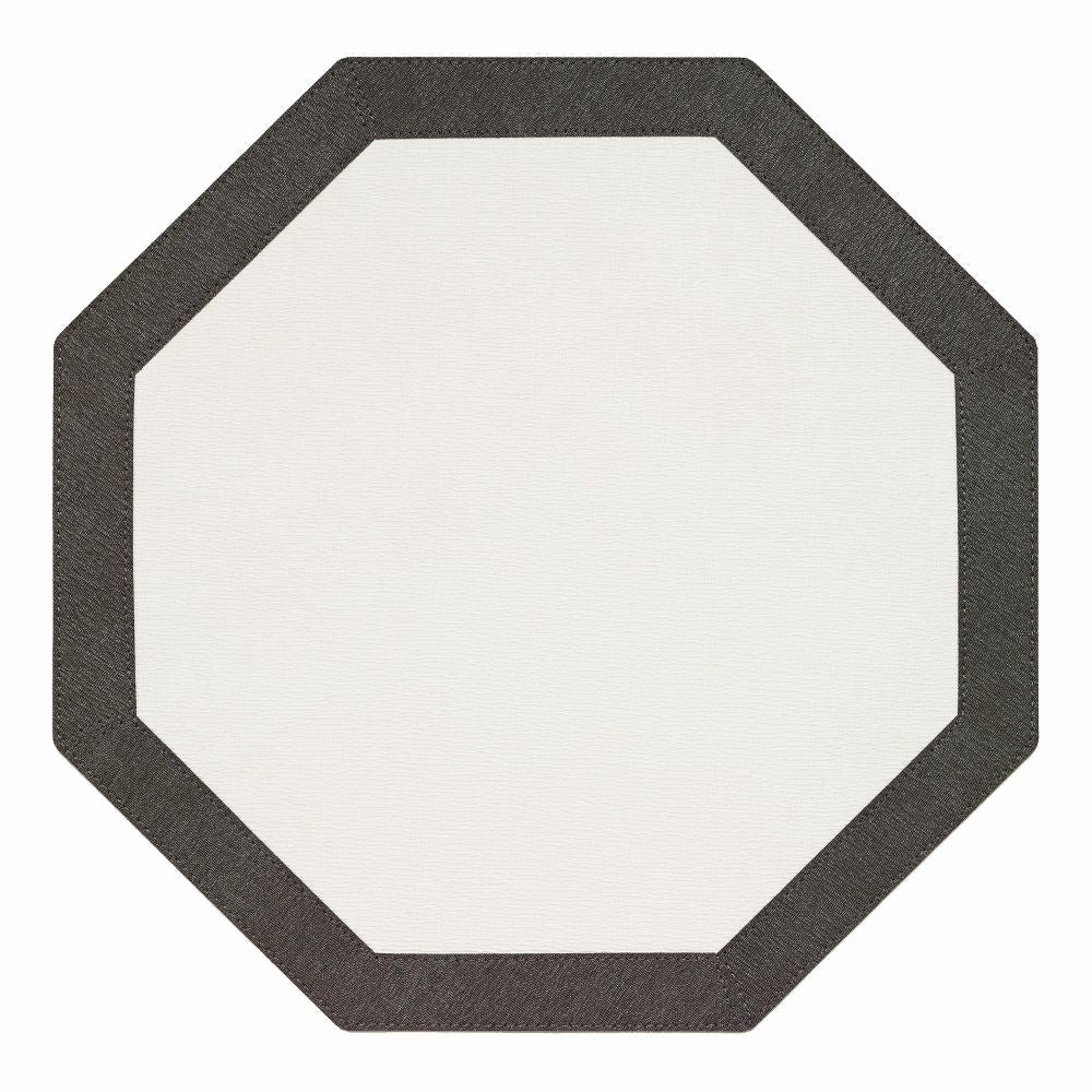 Bordino Charcoal Octagon 15x15