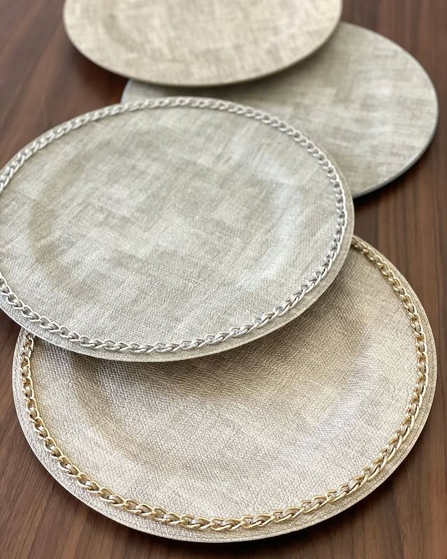Luster Charger Plate Birch 13" Diameter