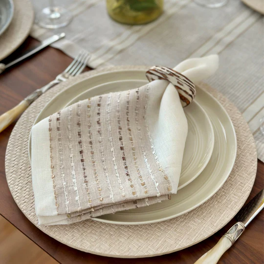 Wicker Cream Charger Plate 13" Diameter