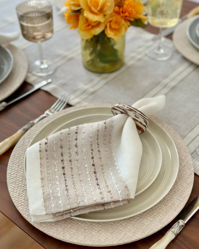 Wicker Cream Charger Plate 13" Diameter