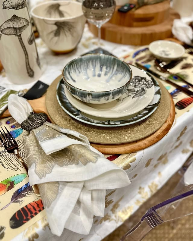 Stringray  Gold Charger Plate  13" Diameter