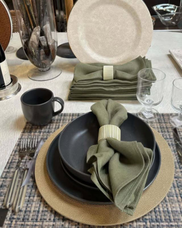 Stringray  Gold Charger Plate  13" Diameter