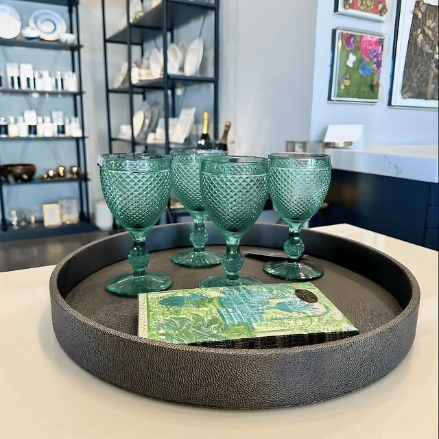 Skate  Charcoal Round Tray 16" Diameter