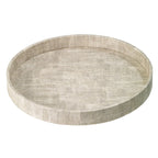 Luster Birch Round Tray 16" Diameter