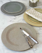 Gem Charger Plate Pearl 13" Diameter