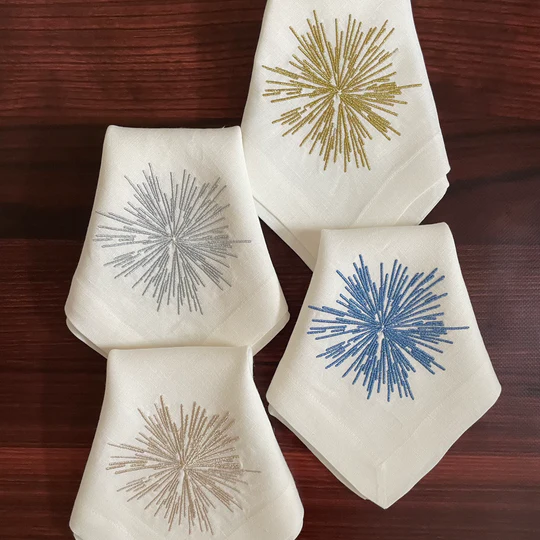 Starburst Napkins Champagne 22x22