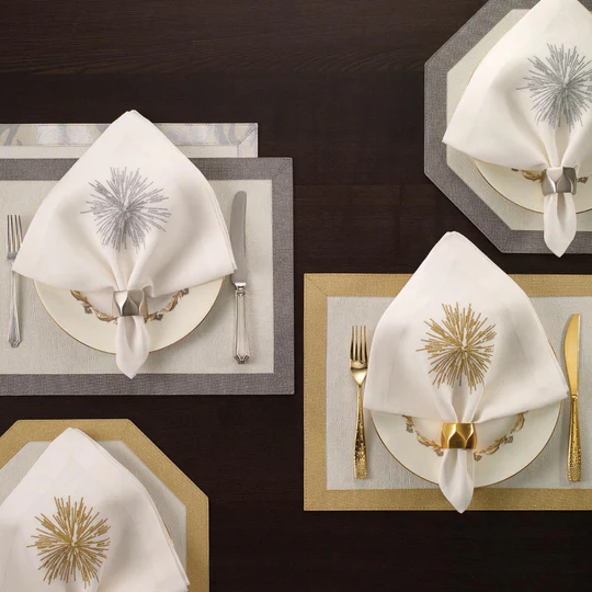Starburst Napkins Champagne 22x22