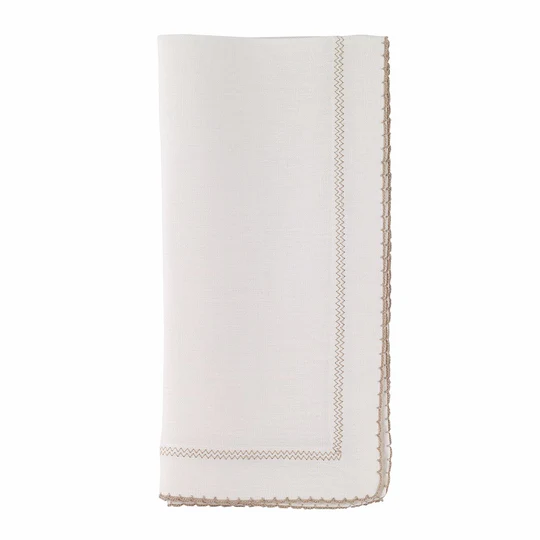 Picot Off-white/beige 22x22